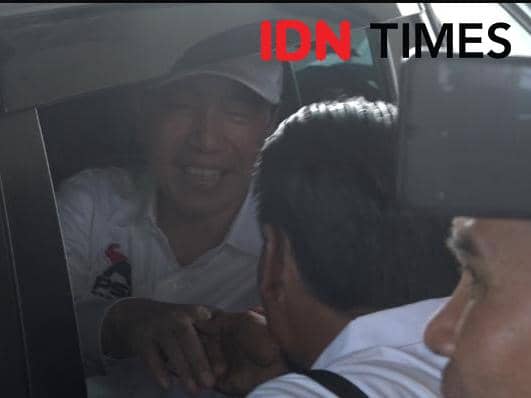 Kedatangan Jokowi di Bandara Internasional Radin Inten II. (Dok. IDN Times). 