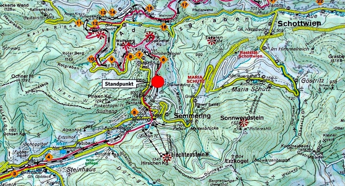 peta rute Semmering Railway