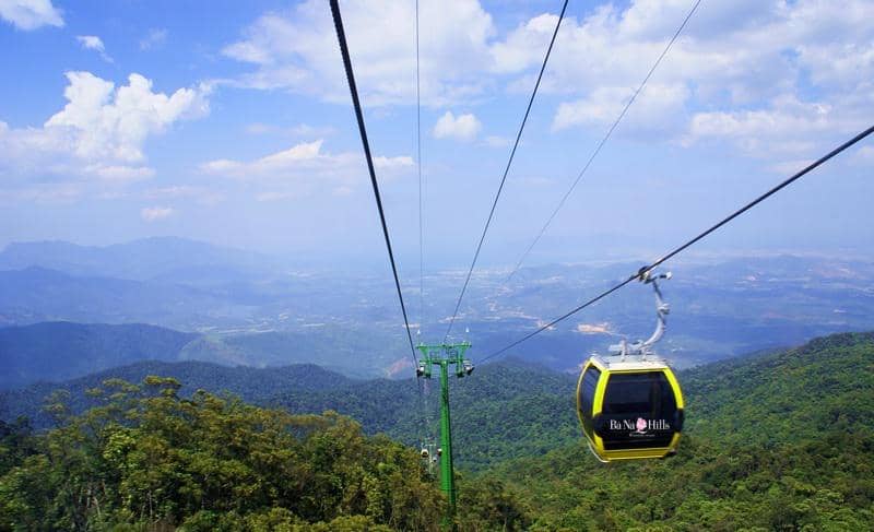 potret cable car di Ba Na Hills