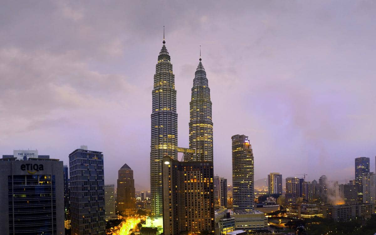 potret Menara Kembar Petronas