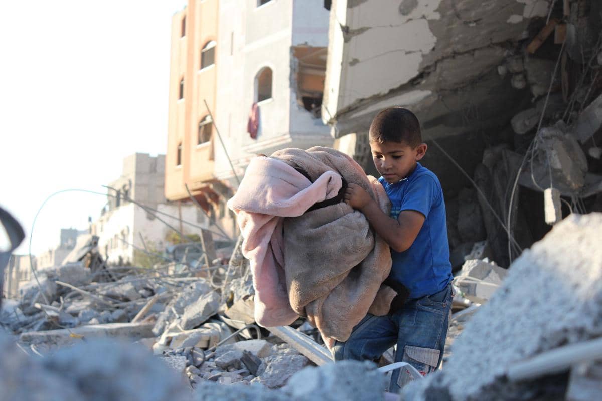 ilustrasi krisis kemanusiaan di Gaza