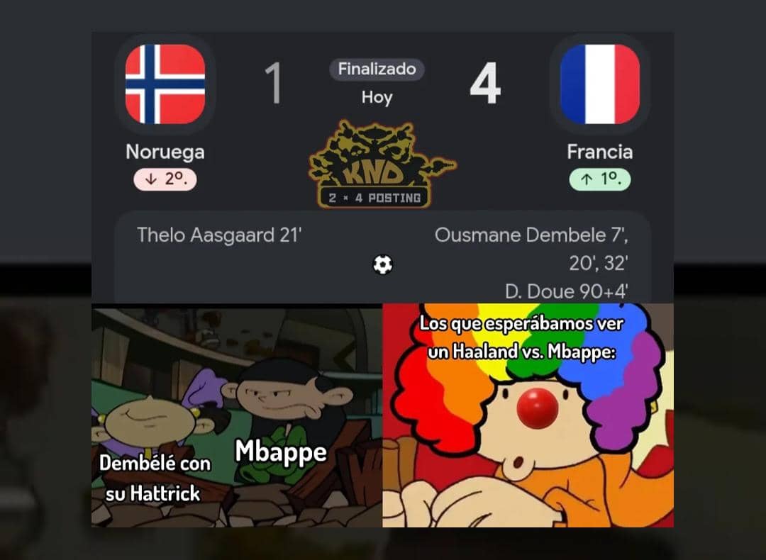 8 Meme Prancis Libas Norwegia 4-1, Haaland dan Mbappe Gak Jadi Duel?