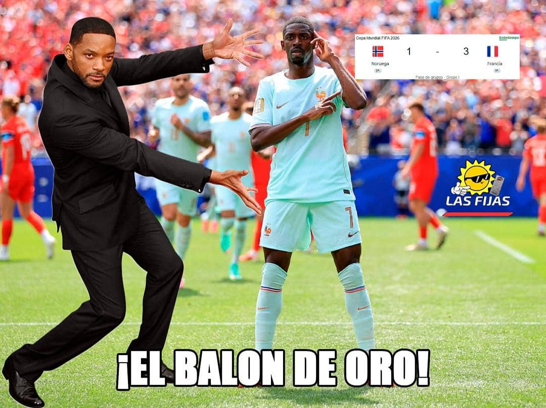8 Meme Ousmane Dembélé Cetak Hattrick Tekuk Norwegia dengan Skor 4-1