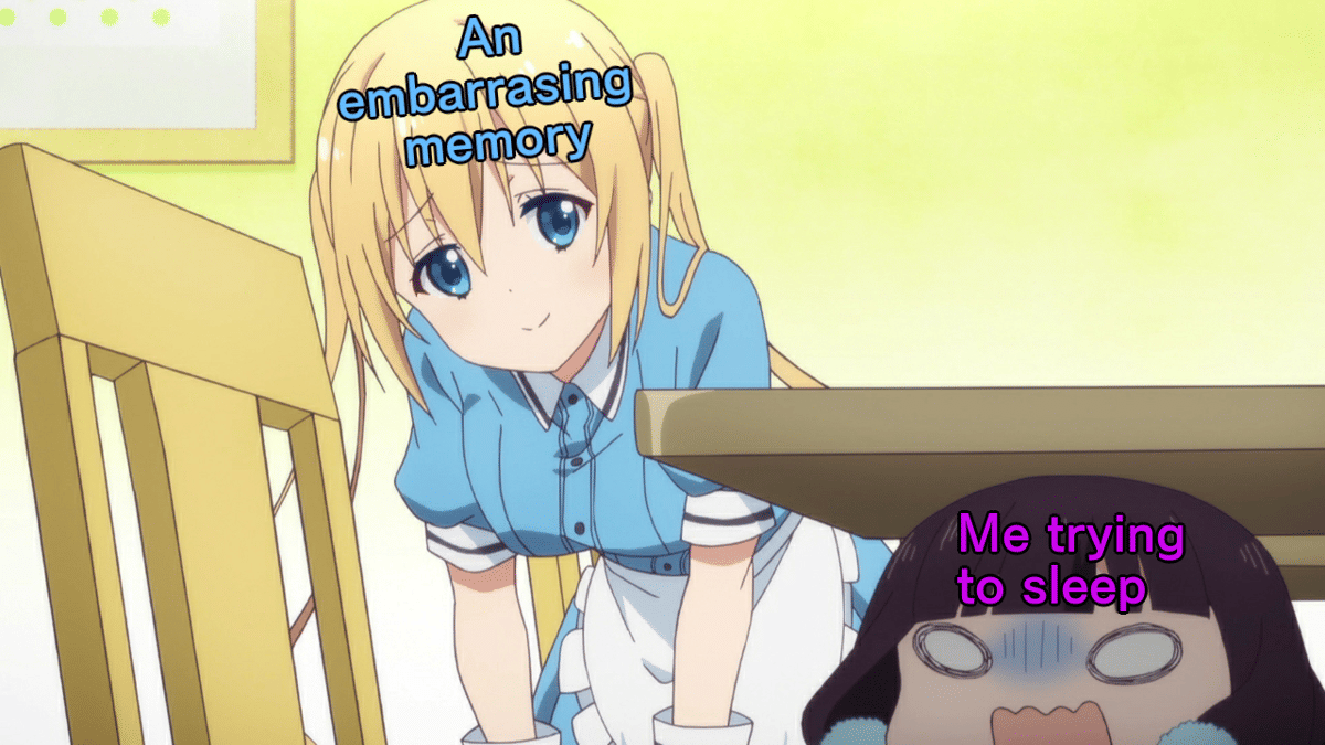 meme anime tentang mimpi buruk