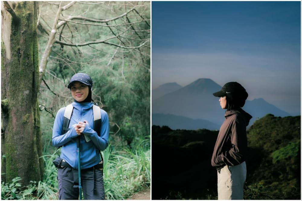 10 Potret Syifa Anak Sambung Irish Bella Mendaki Gunung Prau, Happy!