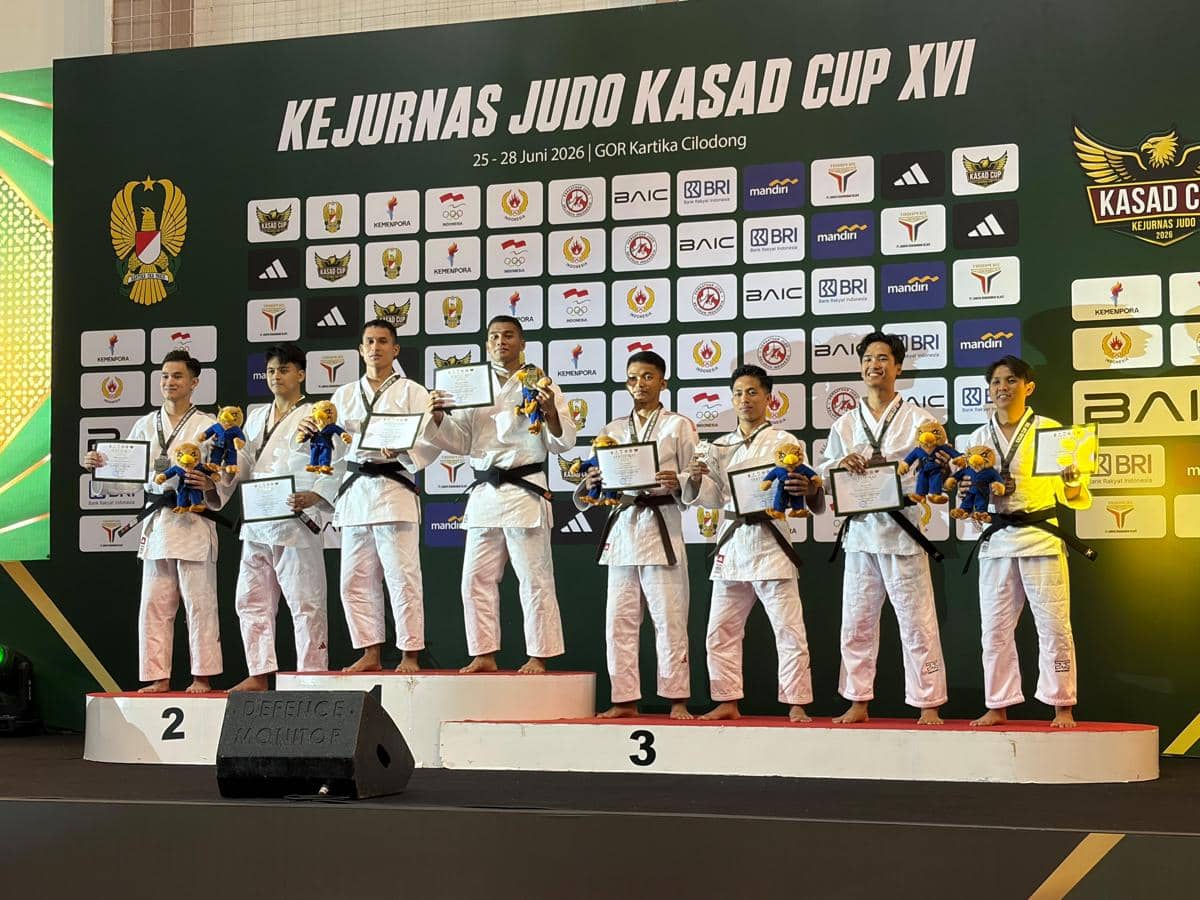 Kasad Cup XVI, Judo Sumut Sementara Raih 1 Emas 2 Perak