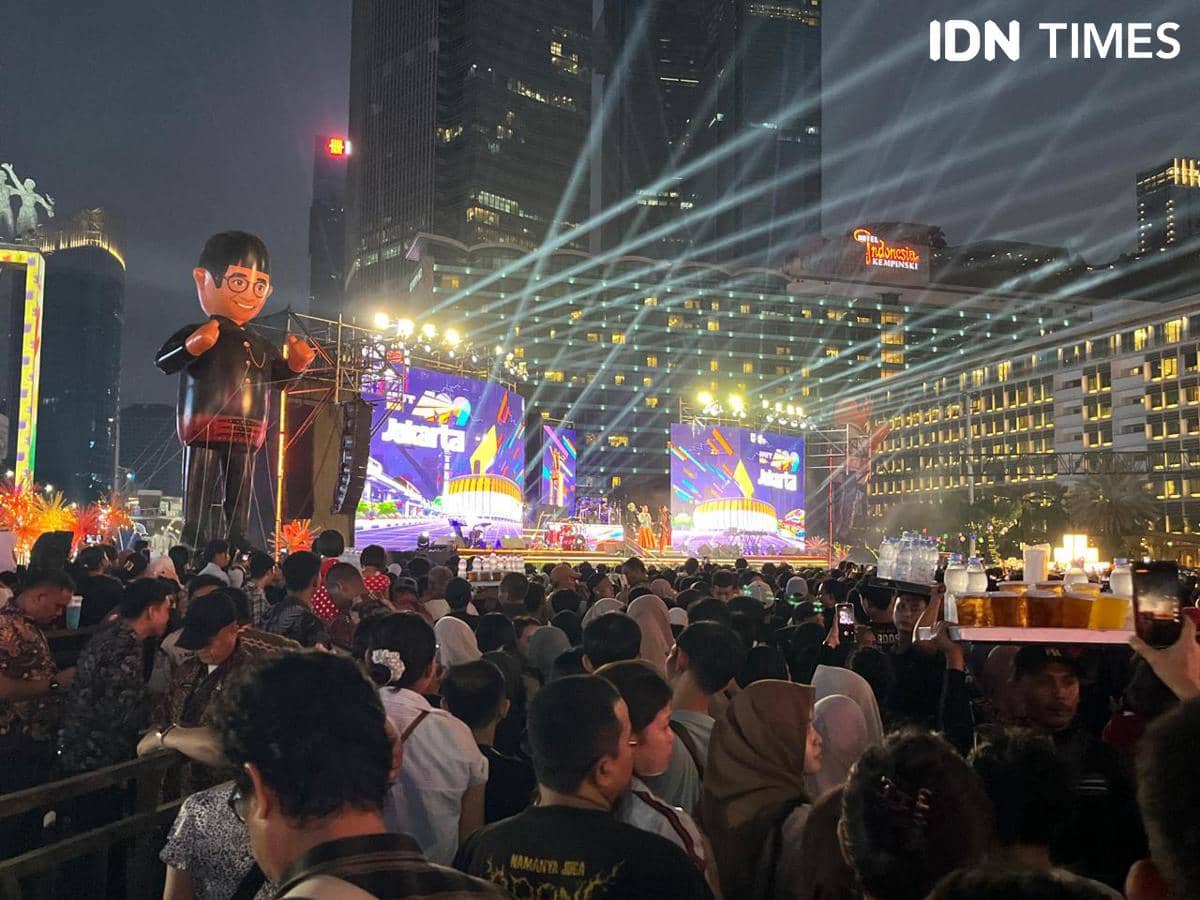 Ribuan Warga Penuhi Bundaran HI Rayakan Puncak HUT ke-499 DKI Jakarta