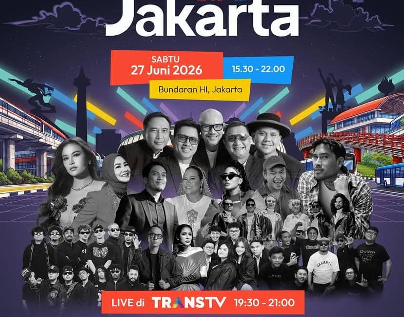 Rundown Konser Gratis di Bundaran HI pada 27 Juni 2026, Ada Mahalini!