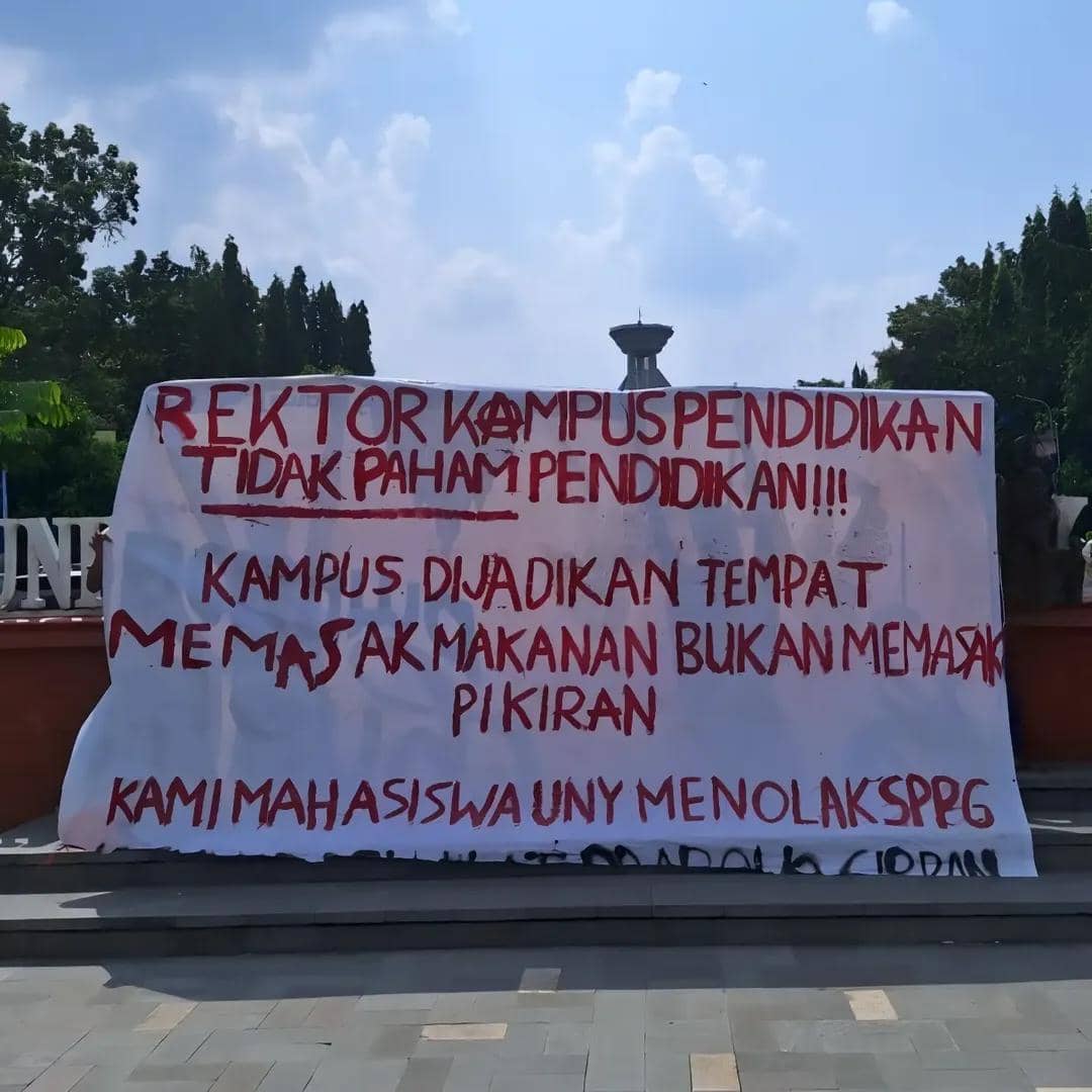 Viral Wakil Rektor UNY Sebut Spanduk Demo "Sampah", Ini Kronologinya
