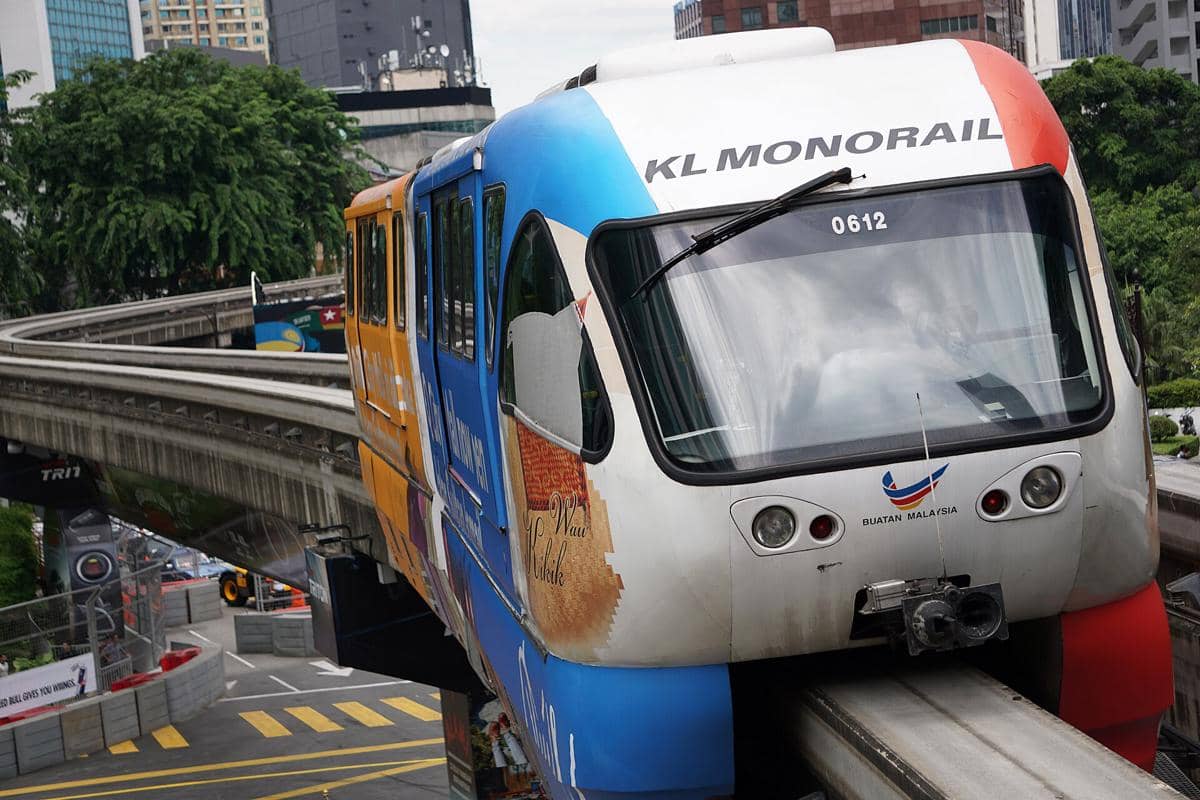 potret monorail di Malaysia