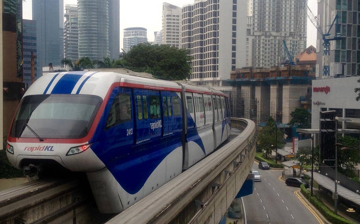 potret monorail di Malaysia