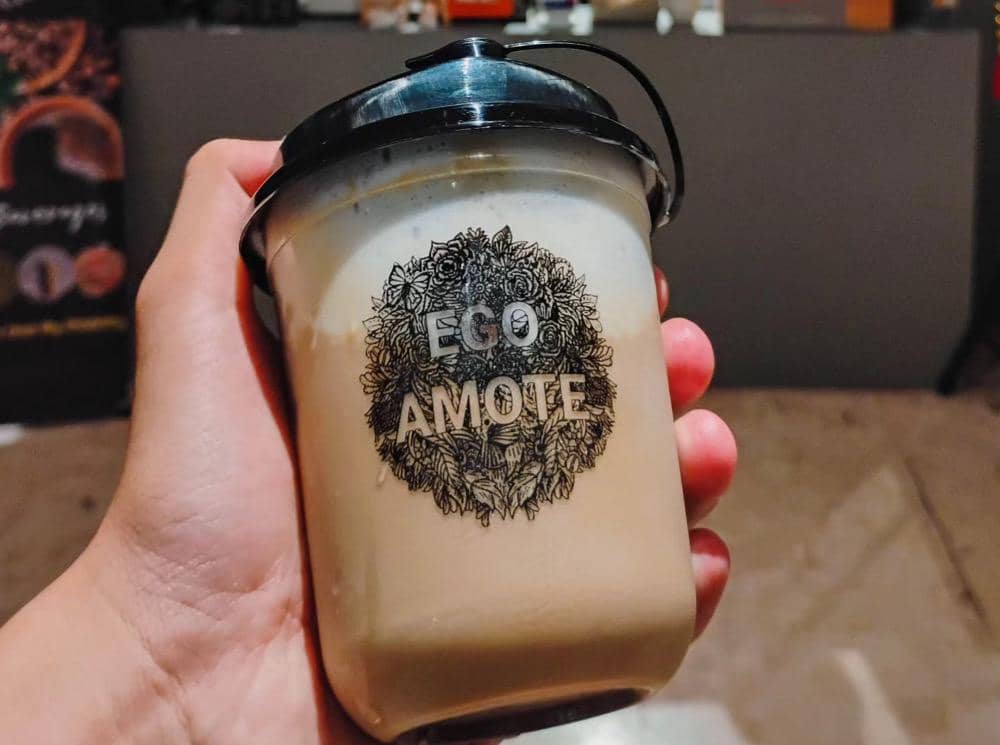 Salah satu menu kopi di Kedai Ego Amote