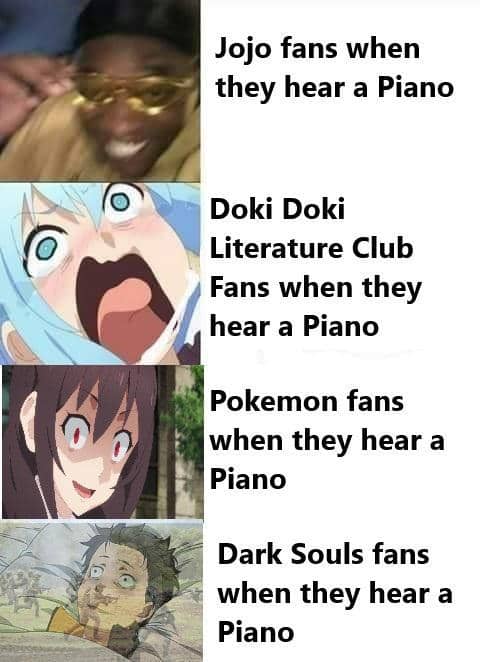 meme anime tentang piano