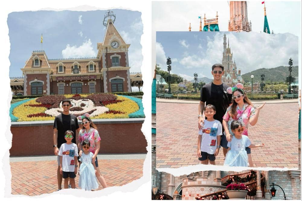 7 Potret Keluarga Tasya Kamila Liburan di Disneyland Hong Kong, Seru!