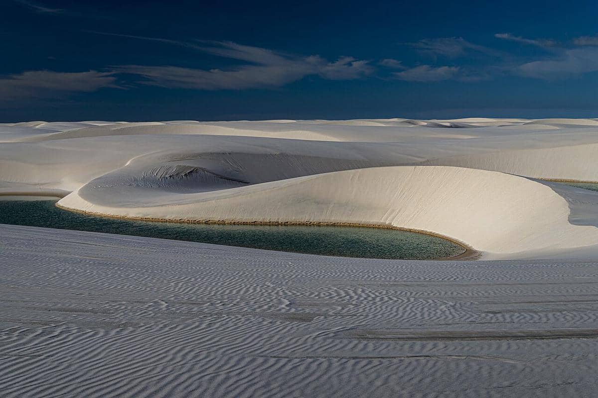 Taman Nasional Lençóis Maranhenses di Brasil.