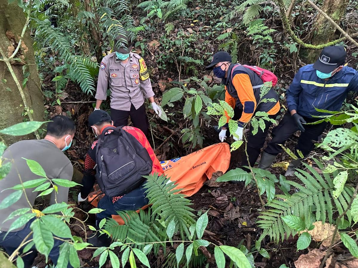 Mayat Ditemukan di Hutan Penebel Tabanan, Kepala Tinggal Tengkorak
