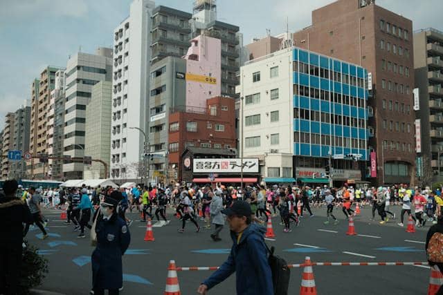 Potret kegiatan Tokyo Marathon, Tokyo, Jepang