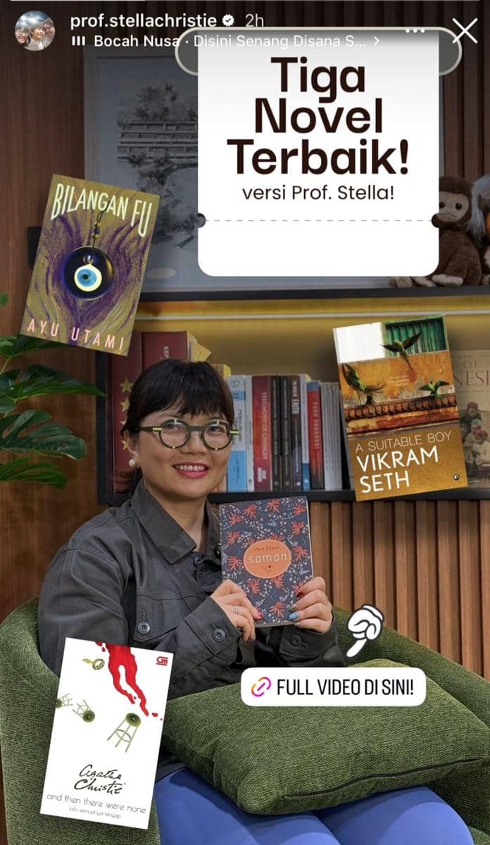 3 Novel Fiksi Favorit Prof Stella Christie, Suka Kisah Misteri!
