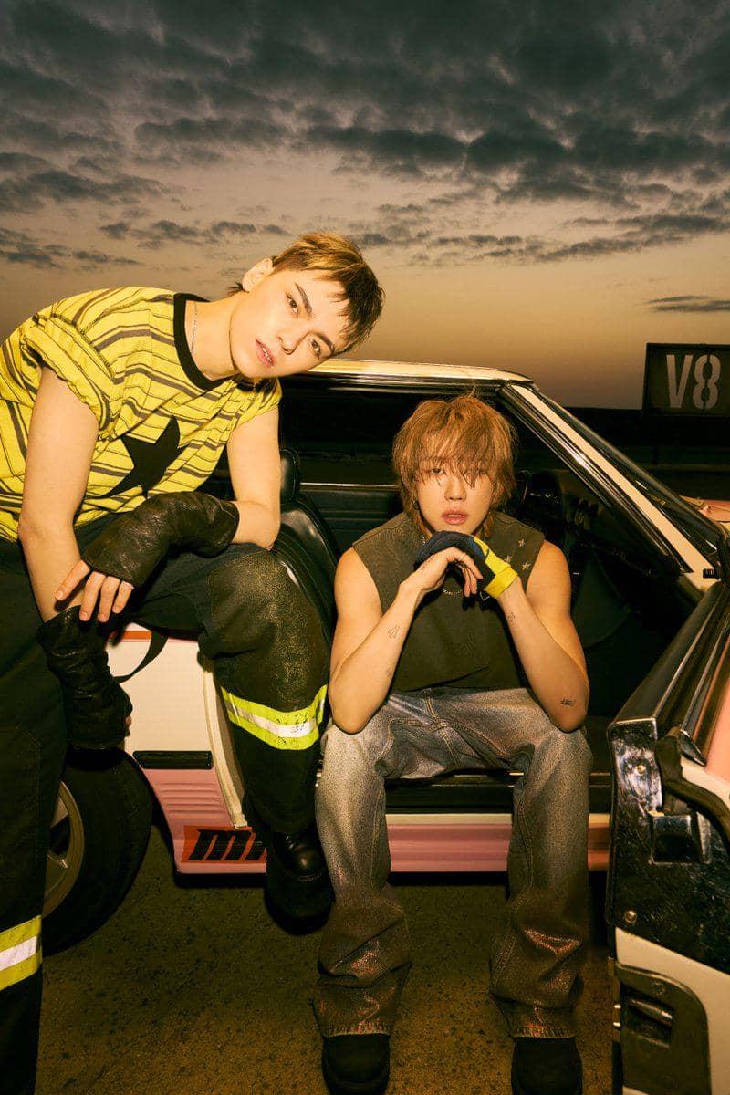 potret Vernon dan The8 SEVENTEEN