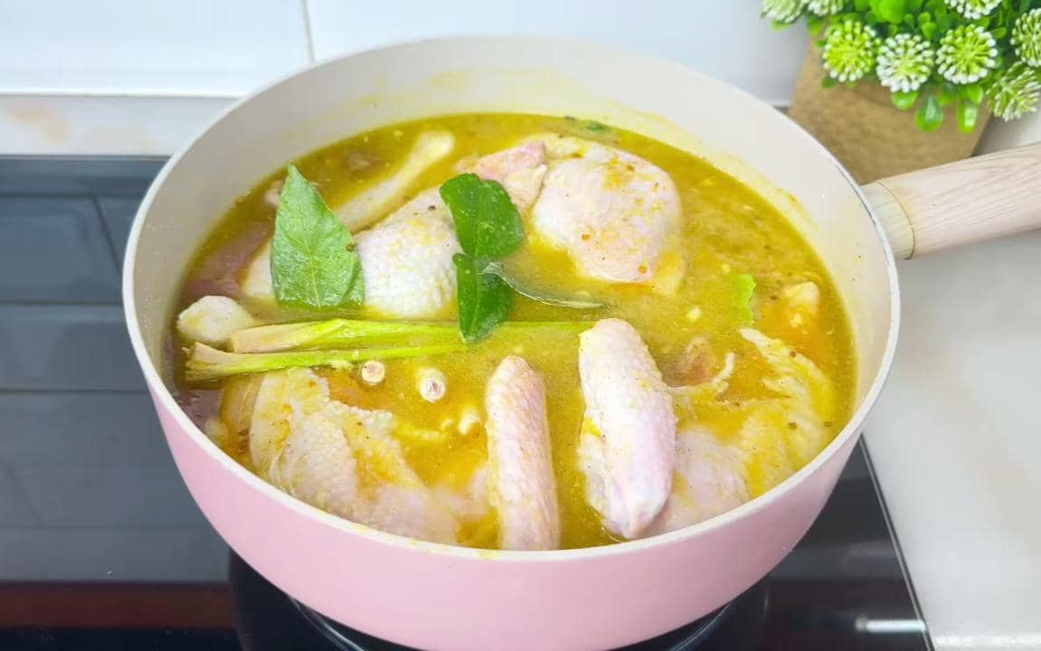 ilustrasi ungkep ayam kukus khas Bandung 