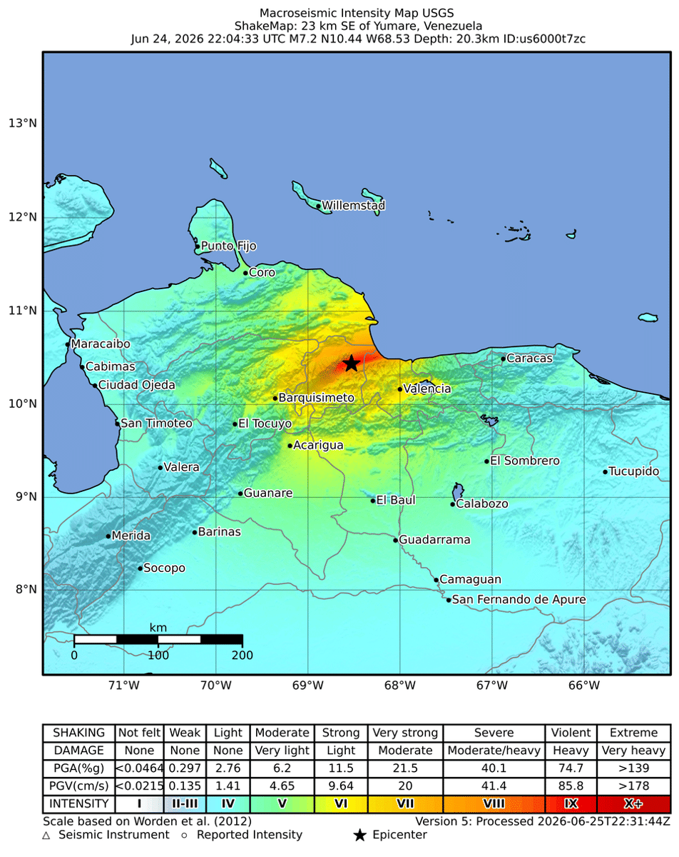 Gempa Pertama (M7,2): Berpusat sekitar 24 kilometer di sebelah timur-timur laut San Felipe.