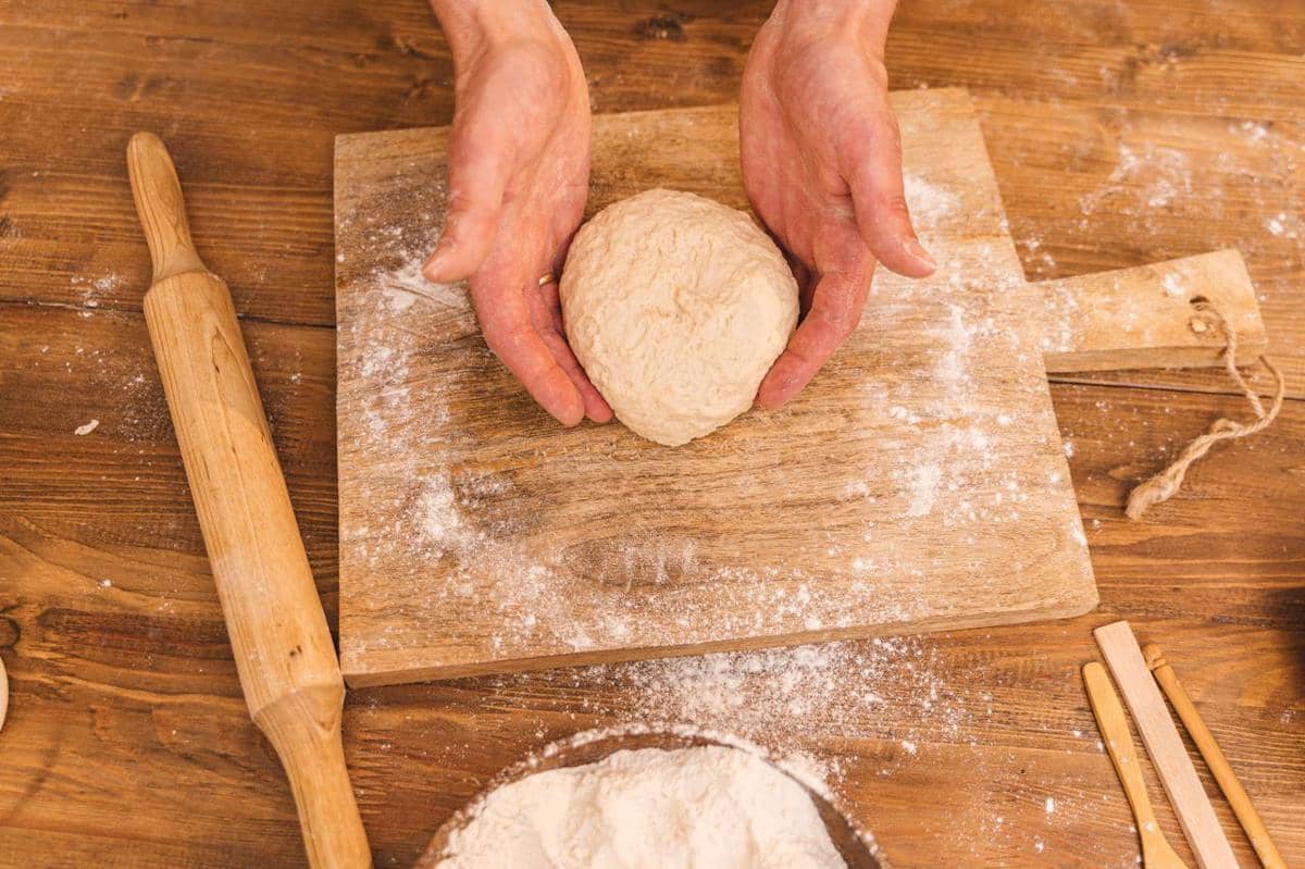 ilustrasi membuat artisan bread