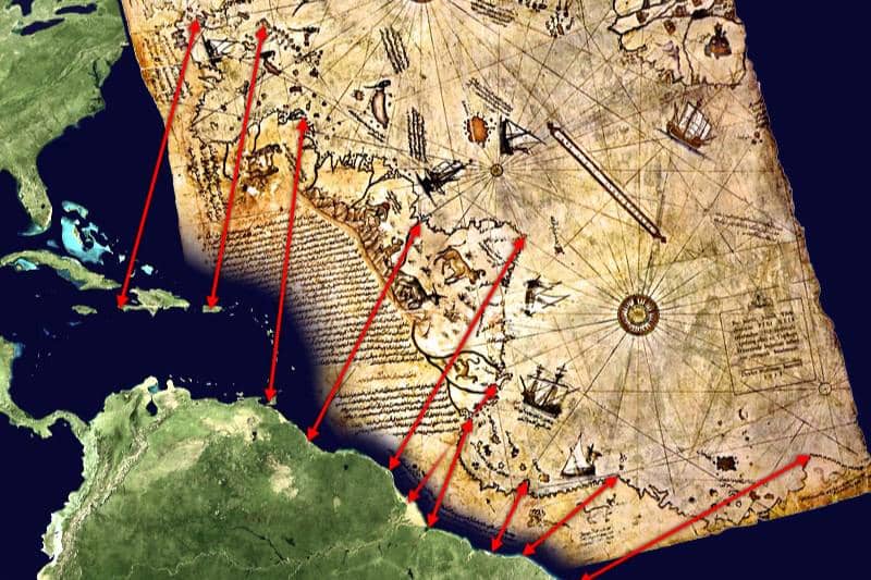 The Map of America by Piri Reis
