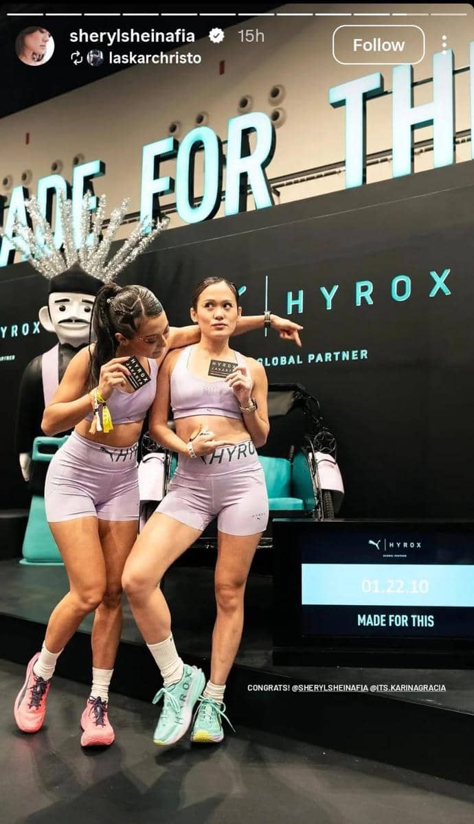 gaya artis di HYROX Indonesia 2026