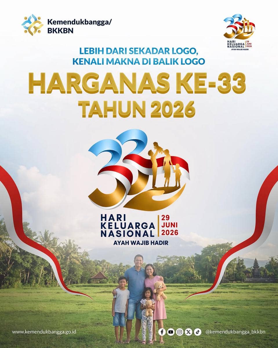 Tema dan Logo Hari Keluarga Nasional 2026, Simak Maknanya