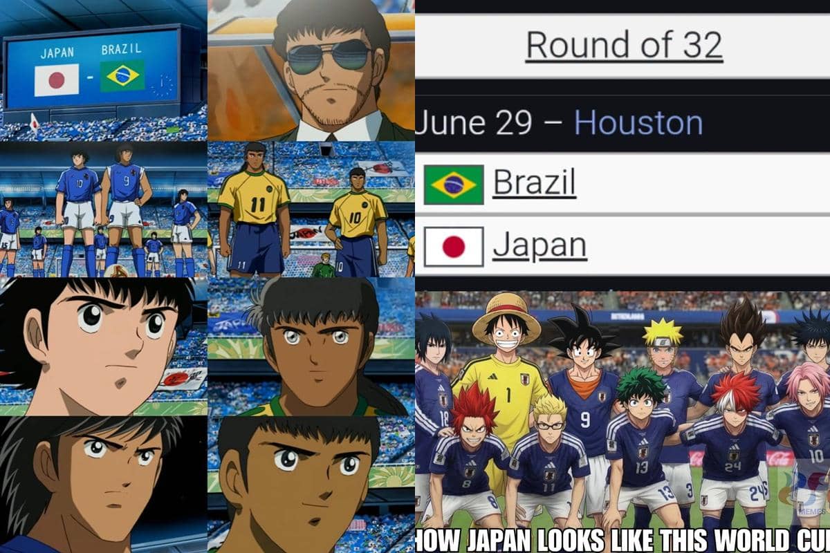 7 Meme Jepang Ketemu Brasil di Piala Dunia, Kayak di Captain Tsubasa!