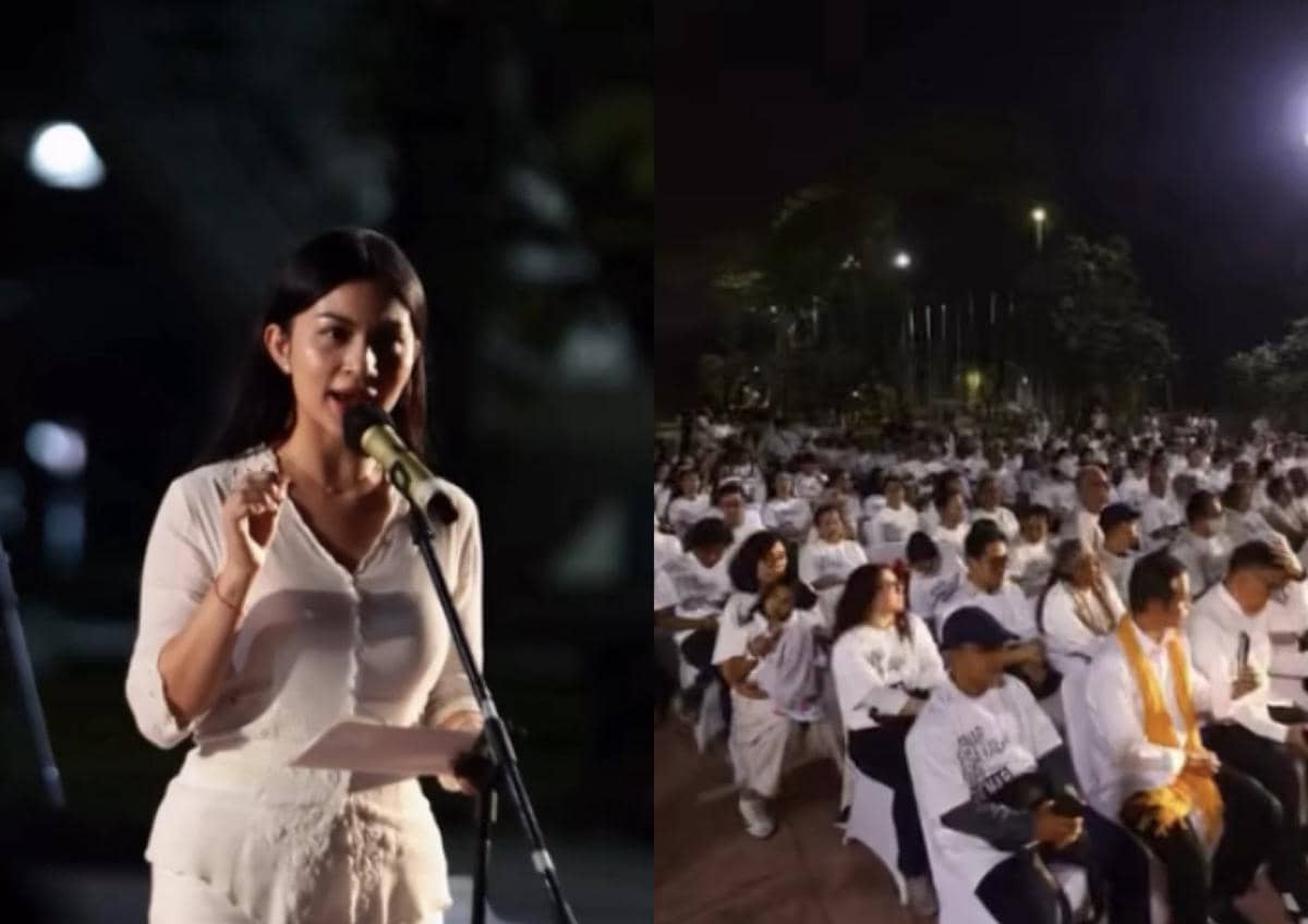 7 Momen Doa Bersama Jelang Putusan Nadiem Makarim, Ariel Tatum Baca Puisi
