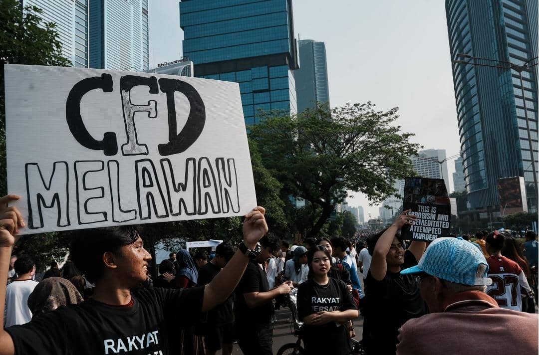BEM UI Gelar Aksi Lanjutan di CFD, Ajak Warga Terus Bersuara 