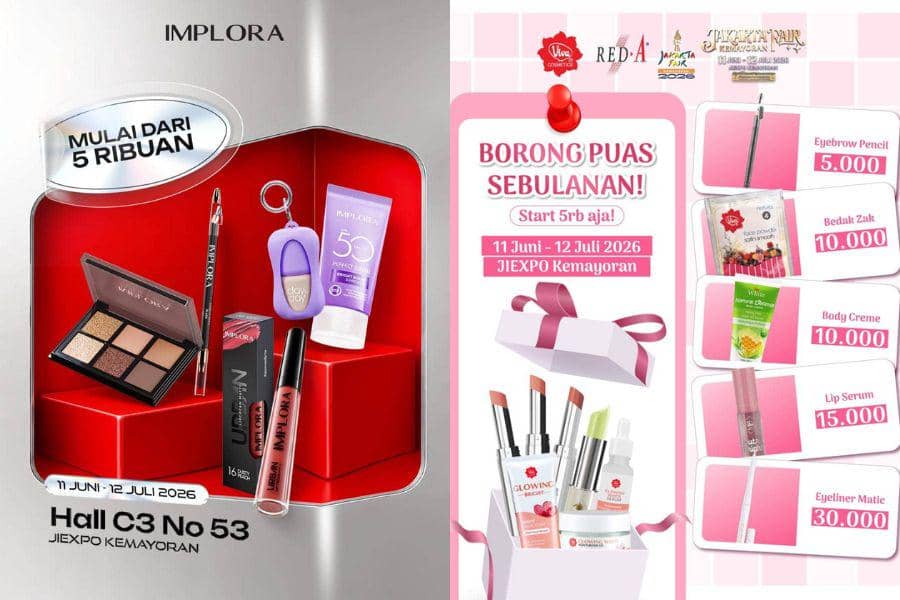 Daftar Diskon Skincare dan Makeup di PRJ 2026, Siap Kalap? 