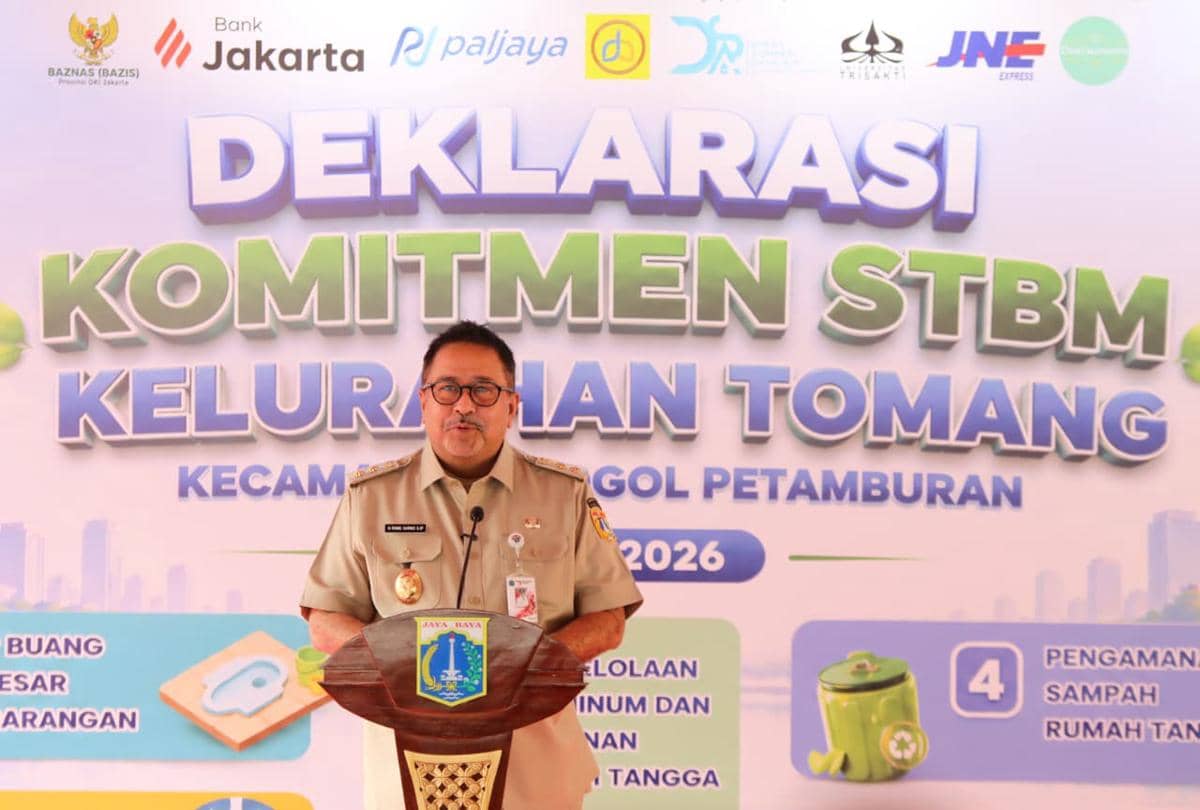 Wagub DKI Jakarta Rano Karno deklarasikan komitmen Open Defecation Free (ODF) di Jakarta Barat. (Dok. Pemprov DKI)
