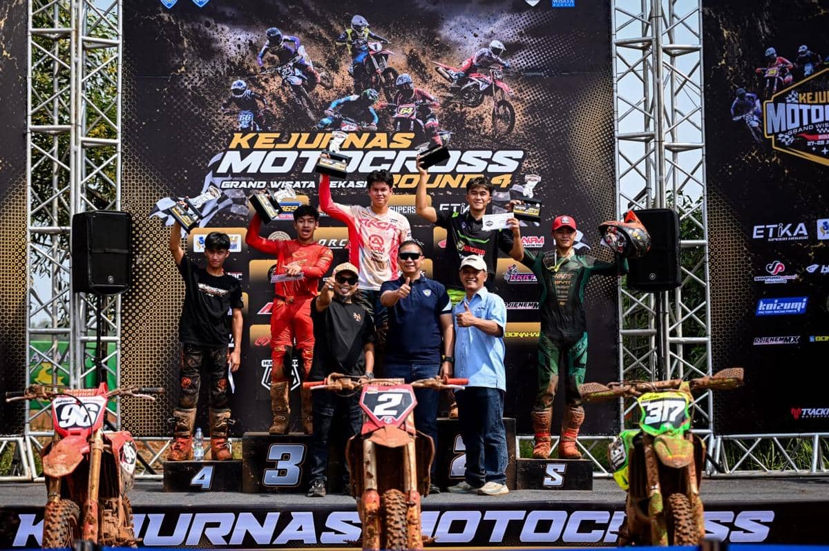 Valrossi dan CRF250R Raih Podium 3 Kejurnas Motocross Bekasi