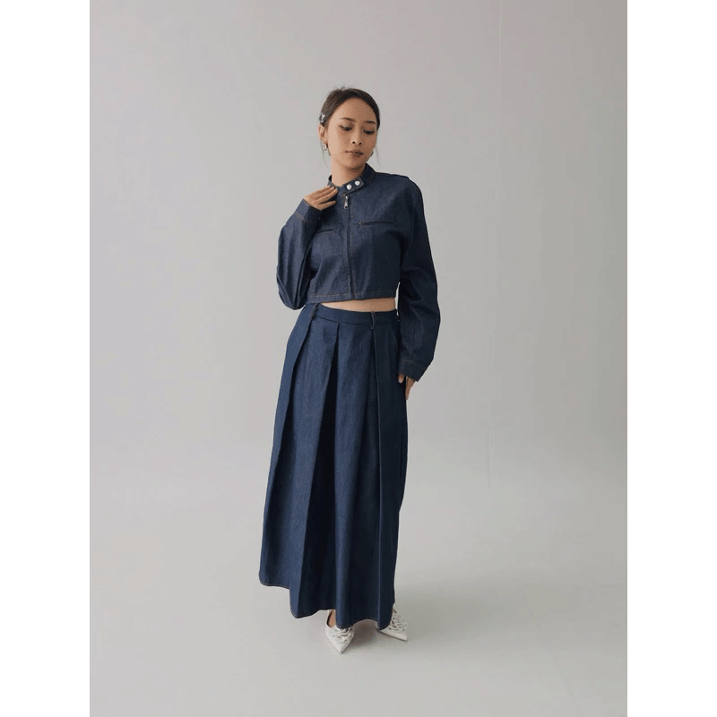 PUFF IT UP - Reene Cropped Denim