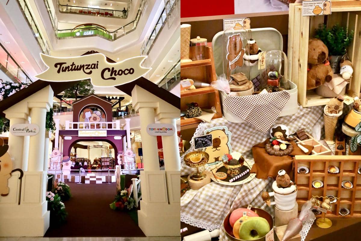 Instalasi Tuntunzai Capybara Chocolate di di Neo Atrium, Central Park 2 Ground Floor