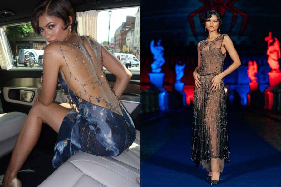 3 Look Zendaya Pakai Busana 'Laba-laba' di Premiere Spider-Man, Unik!