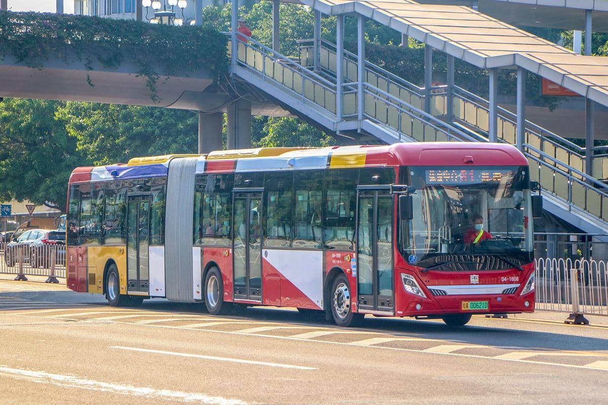 potret bus di Guangzhou
