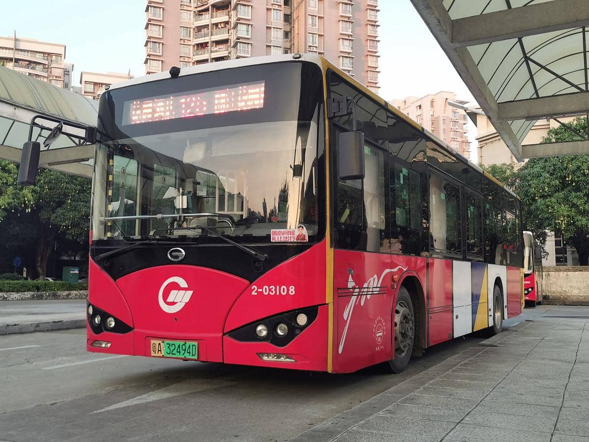 potret bus di Guangzhou