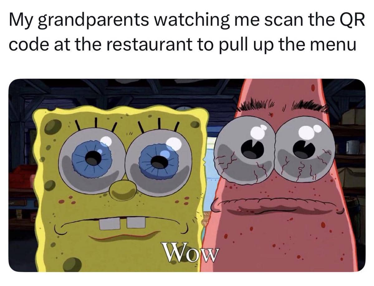 8 Meme SpongeBob tentang Kakek Nenek, Kagum Mulu sama Cucu