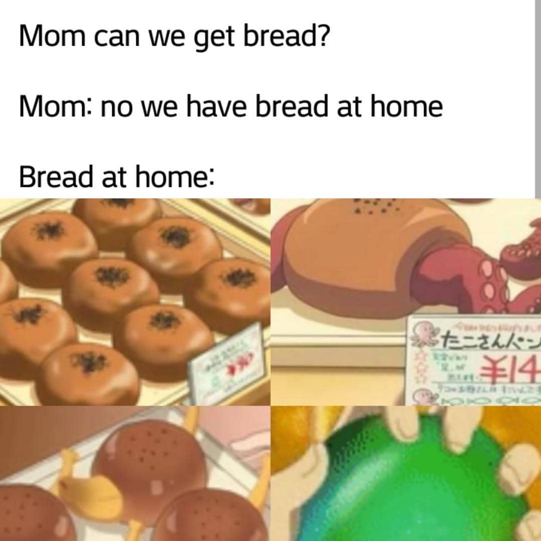 meme anime tentang roti