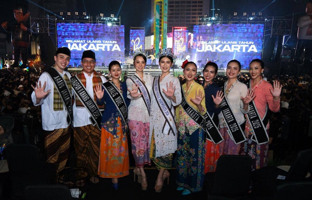 potret Puteri Indonesia di acara HUT ke-499 Jakarta