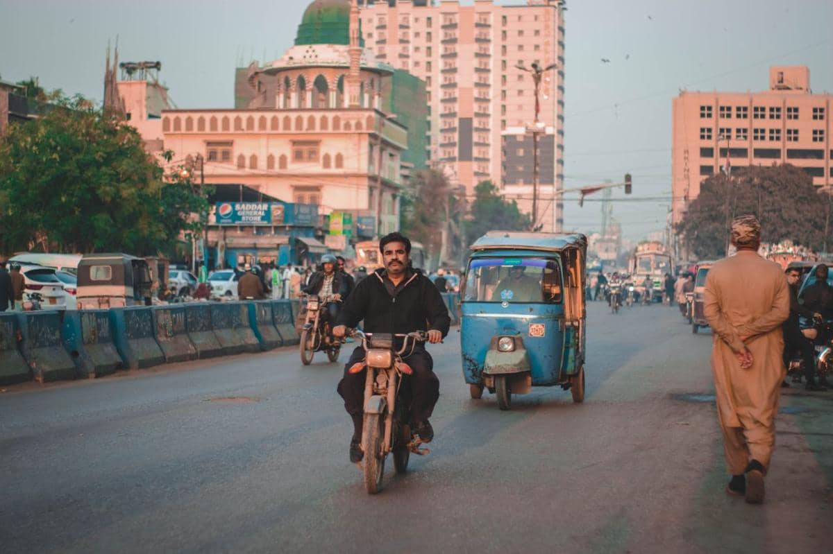 Potret jalanan kota di Pakistan