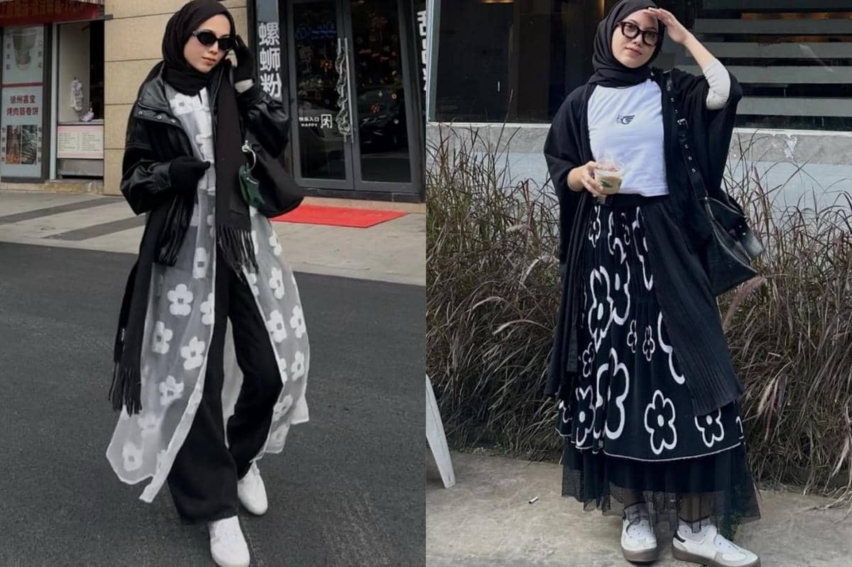 7 Inspirasi Outfit Monokrom ala Rena Sonia, Super Catchy!