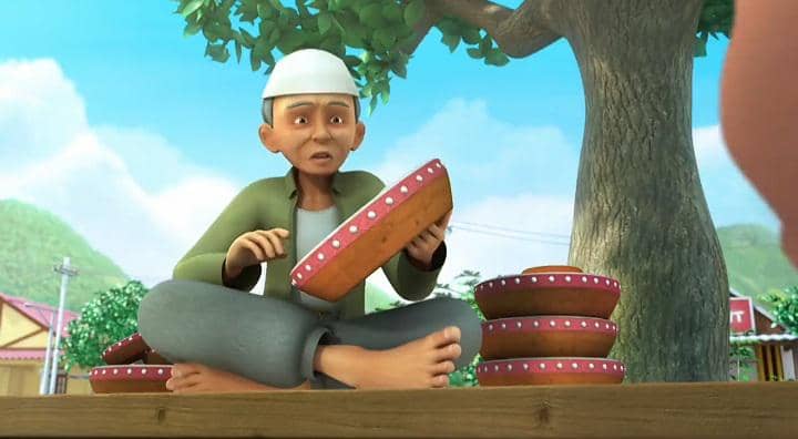 Tok Dalang, karakter Upin & Ipin yang bisa main kompang