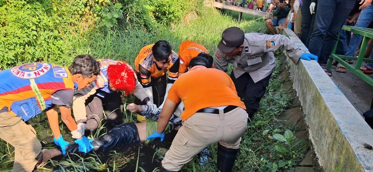 Tak Pulang Semalaman, Pak Ogah Mojokerto Ditemukan Tewas di Saluran