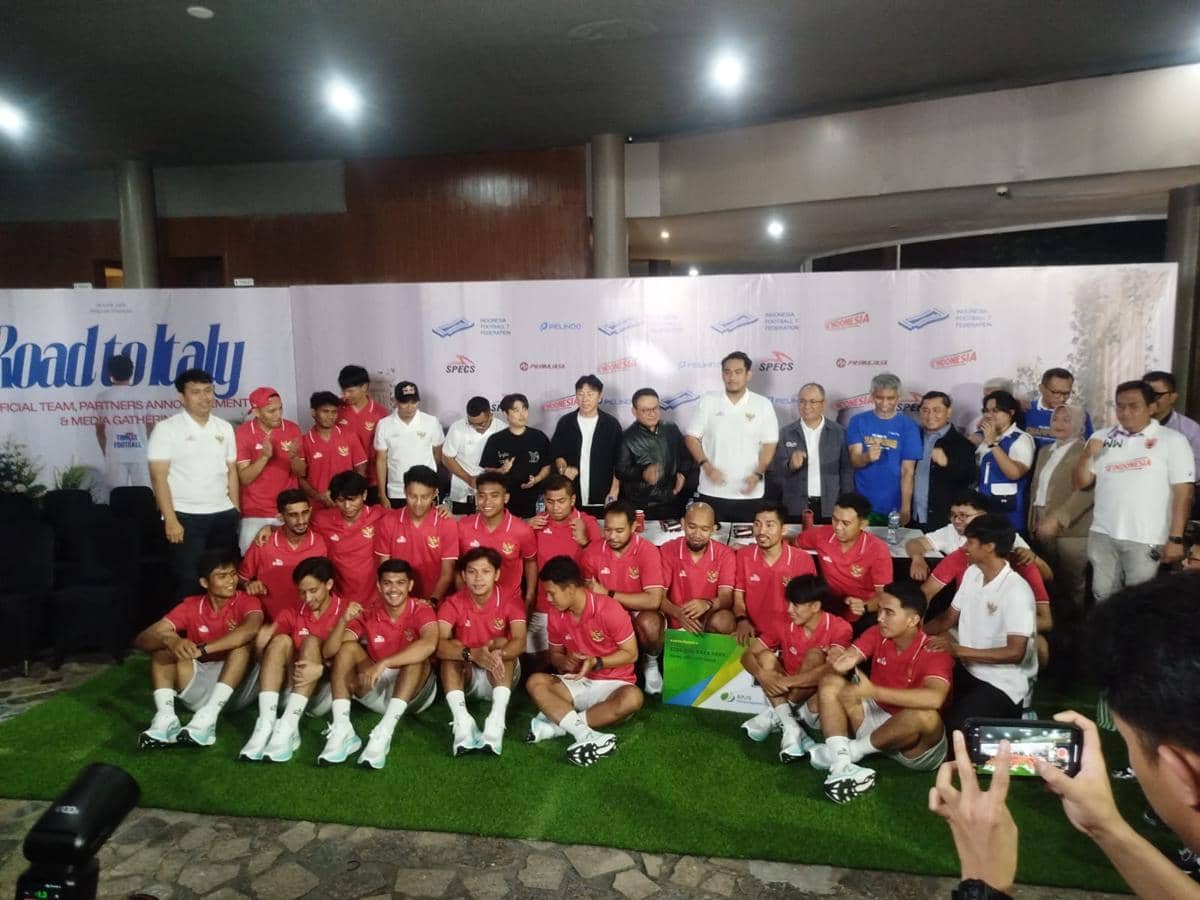 Timnas 7 Football Usung Target Juara Intercontinental Cup di Italia 