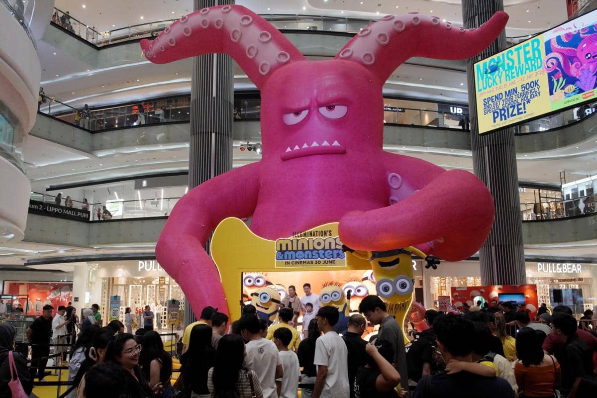 Potret Minions & Monsters di Lippo Mall Puri