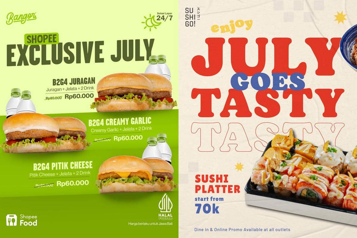 Promo Makanan dan Minuman Juli 2026, Asyiknya Jajan Hemat!